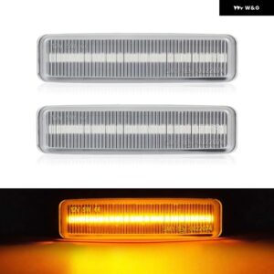 BMW 5シリーズ E39 520I 520D 523I 525D 525I 525TDS 528I 530D 530I 540I 540IP M5 LEDサイドマーカーランプ アンバー フェンダーウィンカー - Clear Normal Amber
