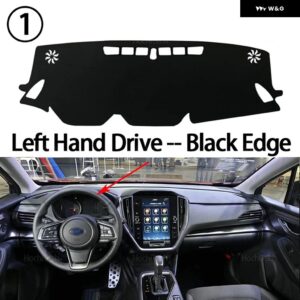 スバル クロストレック インプレッサ GU 2023-2025 カー ダッシュボード カバー 光を避ける パッド 計器プラットフォームカバー マット - Left Hand Black