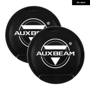 AUXBEAM 7インチ LED ドライビングライト カバー 車用ラウンドライト カバー 2個 - 7 Inch Black Covers