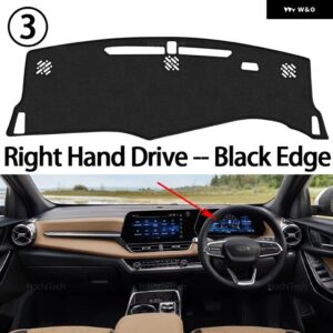 ダッシュボード カバー シボレー エクイノックス 2025 2026 2027 滑り止めマット ダッシュボード カバー パッド サンシェード ダッシュマット カーペット - Right Hand Black