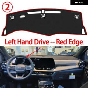 ダッシュボード カバー シボレー エクイノックス 2025 2026 2027 滑り止めマット ダッシュボード カバー パッド サンシェード ダッシュマット カーペット - Left Hand Red Edge