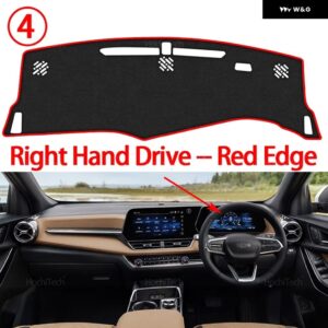 ダッシュボード カバー シボレー エクイノックス 2025 2026 2027 滑り止めマット ダッシュボード カバー パッド サンシェード ダッシュマット カーペット - Right Hand Red Edge