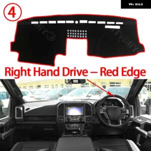 ダッシュボード カバー ボード 滑り止めマット パッド 車用サンシェード カーペット ラグ フォード Fシリーズ F-150 F150 P552 MK13 ロボ 2015-2020 - Right Hand Red Edge