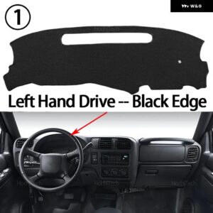 滑り止めマット ダッシュボード カバー パッド サンシェード ダッシュマット カーペット カーアクセサリー シボレー S10 1998-2004 シボレー ブレイザー - Left Hand Black