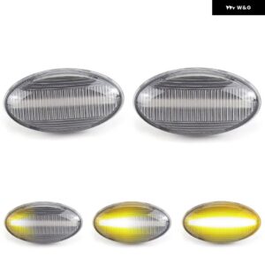 MINI COOPER R50 R52 R53 クリアスモークレンズ LED サイドマーカーランプ フェンダーウィンカー ダイナミック アンバー ライト - Clear Dynamic Amber