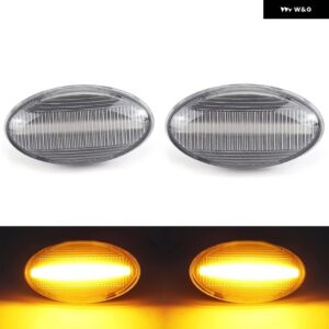 MINI COOPER R50 R52 R53 クリアスモークレンズ LED サイドマーカーランプ フェンダーウィンカー ダイナミック アンバー ライト - Clear Normal Amber