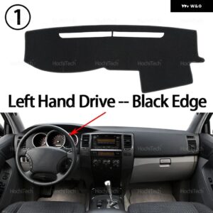 トヨタ 4RUNNER B210 2003-2009 車用 ダッシュボード カバー ダッシュマット サンシェード 滑り止め パッド 内装アクセサリー 2004 - 07 - Left Hand Black