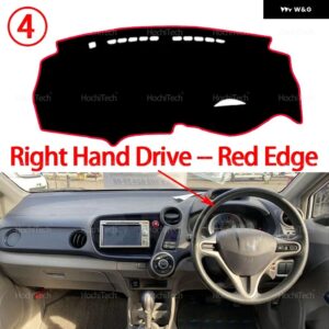 ホンダ インサイト II ZE2 ZE3 2009-2014 内装アクセサリー ダッシュボード カバー パッド 日焼け防止 パッド UVカットマット - Right Hand Red Edge