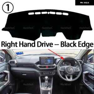 ダイハツ ロッキー プロドゥア アティバ 2021-2025 インテリア アクセサリー ダッシュボード カバー パッド サンプロテクション パッド UVカットマット - Right Hand Black