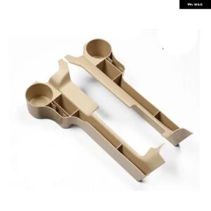 センター コンソール シート隙間 収納 ボックス トヨタ ランドクルーザー 200 LC200 2016-2020 内装 カップ ホルダー シート 電話 キー カード トレイ - Beige Left and Right