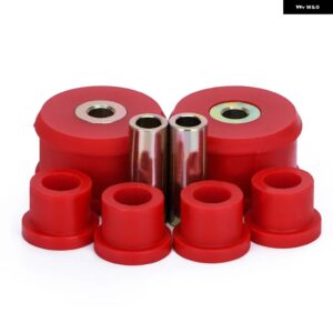 フロント コントロール アーム ブッシング キット VW ビートル 98-06 / ゴルフ 85-06 / ジェッタ 85-06 ポリウレタン ブラック レッド VR-CAB01 - Red