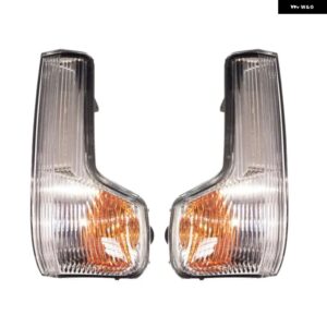 オートサイドバックミラー ウィンカーライトリバース インジケーター ランプ ハウジング 電球 なし イヴェコデイリー2015-2020 - pair