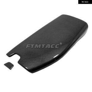 カーセンター コンソール シート アームレスト ボックス カバー トリム ウォーターカップ 装飾 フレーム ABS インテリア モールディング トヨタ アバロン201 - ABS Carbon fiber2