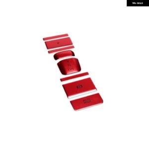 VW フォルクスワーゲン ゴルフ 8 MK8 2020 2021 センター コンソール マルチメディアスイッチ ボタン カバー ステッカー トリム インテリア - red