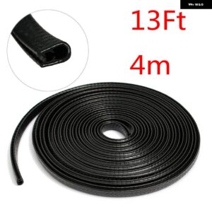 4M 汎用 U型 車ドアシーリング エッジガード トリム スタイリング モールディング 傷防止 ゴムストリップ 車ドア ステッカー - 1pc 4M Black