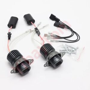 2X 160W 6000K ランプ LED エンジェルアイズ マーカーライト バルブ BMW 3シリーズ E90 E91 LCI ハロゲン ヘッドライト 2009-2011 3 年 - 2 pieces