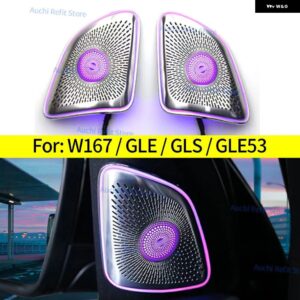 64色シートバックライト メルセデス ベンツ 2020 GLE350 W167 GLS450 AMG GLE53 インテリア 装飾 アンビエントライト キット - Tweeter cover