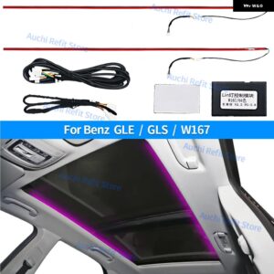 64色シートバックライト メルセデス ベンツ 2020 GLE350 W167 GLS450 AMG GLE53 インテリア 装飾 アンビエントライト キット - skylight light