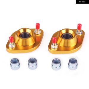 2個 カー スタイリング ショックトップ マウントセット ピローボール リアアッパーキャンバープレート BMW E30 E36 E46 Z3 RS-SAP001 - Gold