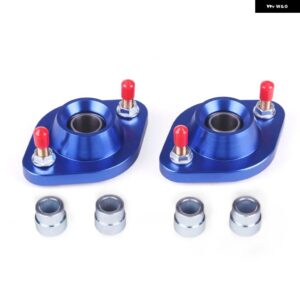 2個 カー スタイリング ショックトップ マウントセット ピローボール リアアッパーキャンバープレート BMW E30 E36 E46 Z3 RS-SAP001 - Blue