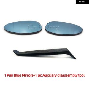 BMW E90ミラー ヒーター付きサイドミラー ガラス製バックミラー E92 E91 E93 E82 E88 E86 E85 Z4 51167157247 51167157246 - Pair Blue and tool