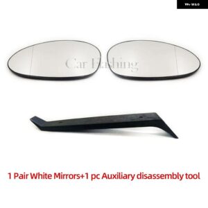 BMW E90ミラー ヒーター付きサイドミラー ガラス製バックミラー E92 E91 E93 E82 E88 E86 E85 Z4 51167157247 51167157246 - Pair White and tool