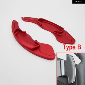 ホンダ ジャズ シビック シティ CR-V HR-V WR-V ヴェベル インサイト アキュラ 車用 ステアリングホイール シフト パドル DSG エクステンション ステッカー - Type B Red