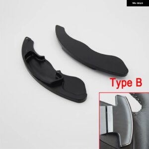 ホンダ ジャズ シビック シティ CR-V HR-V WR-V ヴェベル インサイト アキュラ 車用 ステアリングホイール シフト パドル DSG エクステンション ステッカー - type B black