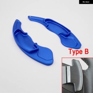 ホンダ ジャズ シビック シティ CR-V HR-V WR-V ヴェベル インサイト アキュラ 車用 ステアリングホイール シフト パドル DSG エクステンション ステッカー - type B blue