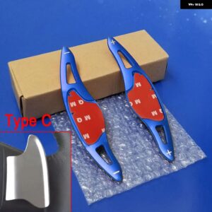 ホンダ ジャズ シビック シティ CR-V HR-V WR-V ヴェベル インサイト アキュラ 車用 ステアリングホイール シフト パドル DSG エクステンション ステッカー - Type C Blue