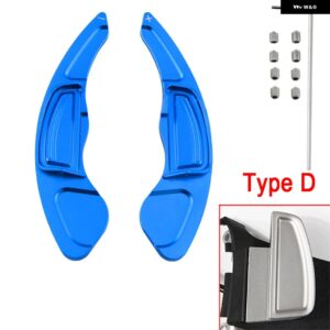 ホンダ ジャズ シビック シティ CR-V HR-V WR-V ヴェベル インサイト アキュラ 車用 ステアリングホイール シフト パドル DSG エクステンション ステッカー - Type D Blue