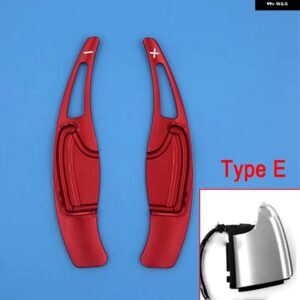 ホンダ ジャズ シビック シティ CR-V HR-V WR-V ヴェベル インサイト アキュラ 車用 ステアリングホイール シフト パドル DSG エクステンション ステッカー - Type E Red