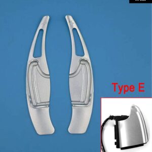 ホンダ ジャズ シビック シティ CR-V HR-V WR-V ヴェベル インサイト アキュラ 車用 ステアリングホイール シフト パドル DSG エクステンション ステッカー - Type E Silver