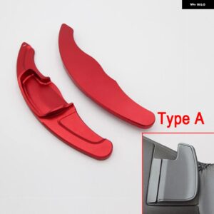 ホンダ ジャズ シビック シティ CR-V HR-V WR-V ヴェベル インサイト アキュラ 車用 ステアリングホイール シフト パドル DSG エクステンション ステッカー - Type A Red