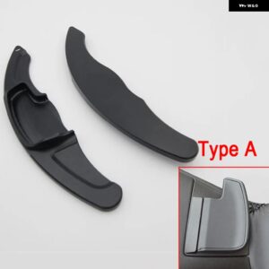 ホンダ ジャズ シビック シティ CR-V HR-V WR-V ヴェベル インサイト アキュラ 車用 ステアリングホイール シフト パドル DSG エクステンション ステッカー - type A black