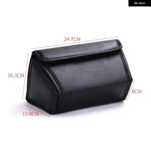 車用シート下 収納 ボックス テスラ モデルY 2023 フロント リアシート 折りたたみ 式レザー オーガナイザー 車内スペースアクセサリー - Rear middle seat box