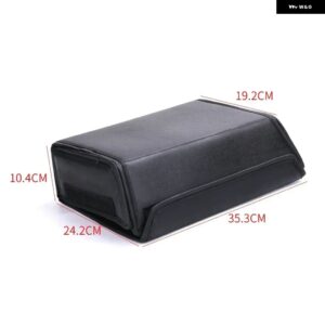 車用シート下 収納 ボックス テスラ モデルY 2023 フロント リアシート 折りたたみ 式レザー オーガナイザー 車内スペースアクセサリー - Under Seat box