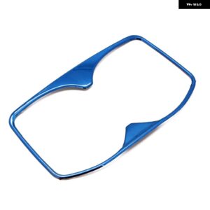 カーアクセサリー プジョー 3008 5008 GT 2017 - 21 ステンレス インテリア ウォーターカップ ホルダー フレーム カバー トリム - blue