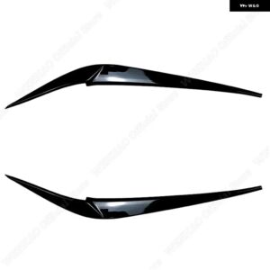 2個 グロスブラック ヘッドライト アイブロウ BMW X4 X3 G01 G02 2018 - 21 車用 ヘッドライト アイリッド ABS プラスチック アクセサリー - Glossy black