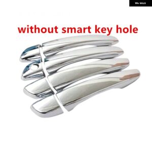 LHD カーアクセサリー プジョー 3008 5008 GT 2017 - 20 ABS クローム ドアハンドル カバー トリム 8個 - without smart hole