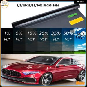 1枚 1/5/15/25/35/50% 傷防止ステンド偏光ガラスフィルム カー プロテクター ホイル 50CM*10M - 1percent VLT