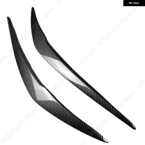 2個 ABS 光沢 ヘッドライト アイブロウ BMW 1ER F20 F21 フェイスリフト 116I 118I 120I 125I M135I M140I 2015-2019 アクセサリー - CARBON LOOK