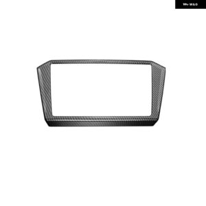 VW フォルクスワーゲン パサート B8 / アルテオン / ワゴン 2017-2022 ステンレス 9.25インチ GPS スクリーン ナビゲーション フレーム トリム ステッカー - ABS Carbon Style