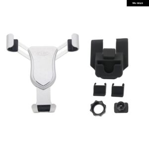 7インチスクリーン メルセデス ベンツ C クラス GLC 2016 2017 2018 車用 エアベント マウント ブラケット 携帯電話 ホルダー 携帯電話クレードル - Silver