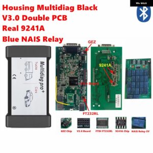MULTIDIAG PRO+ TCS V3.0 NECリレー 9241チップ BLUETOOTH USB 2021.10 コードリーダー 車/ トラック 診断スキャナー - MU