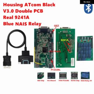 MULTIDIAG PRO+ TCS V3.0 NECリレー 9241チップ BLUETOOTH USB 2021.10 コードリーダー 車/ トラック 診断スキャナー - Black Atcom