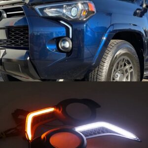 トヨタ 4RUNNER 2014-2023 カーアクセサリー LEDライト スポットドライビングランプ DRLペア フォグランプ デイタイム ランニングライト DRL 1セット - switchback
