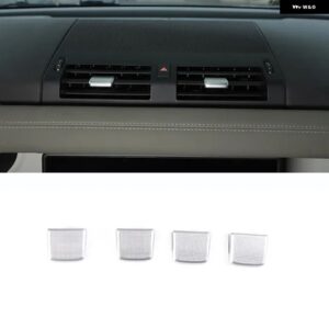 ランドローバー ディフェンダー 90 110 2020-2024 ABS クローム カー セントラ ル コントロール エア アウトレット 調整 レバー カバー 装飾 アクセサリー - 4 pieces