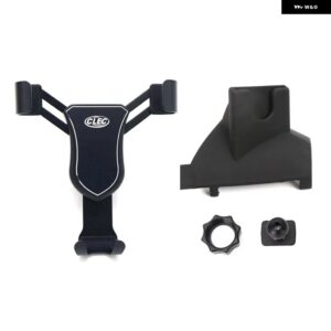 LHD スバル フォレスター SK 2019 - 22 車 ダッシュボード エアベント マウント 重力電話 ホルダー スタンド 携帯電話 ブラケット - black