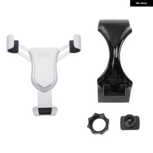 メルセデス ベンツ A クラス W177 2019-2021 CLA C118 2019 2020 車用 コンソール エアベント マウント クレードルスマートフォン ホルダー 電話 ブラケット - Silver